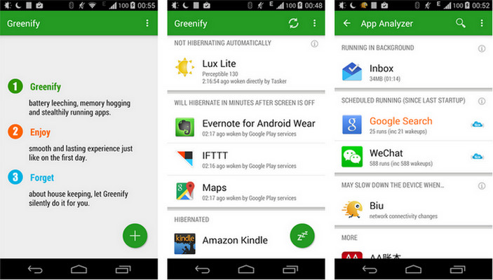 android system greennify software