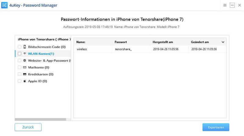 WLAN-Passwort finden