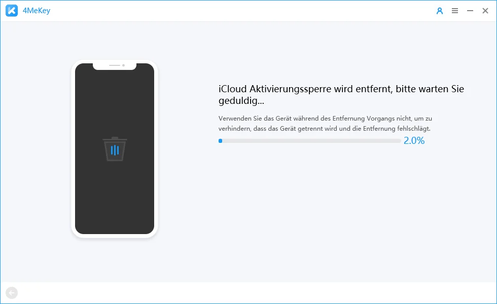 use 4mekey to unlcok iCloud-step1