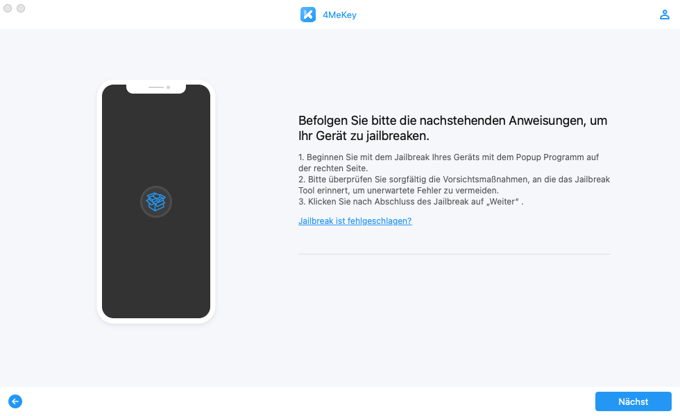 prepare to jailbreak - 4MeKey guide