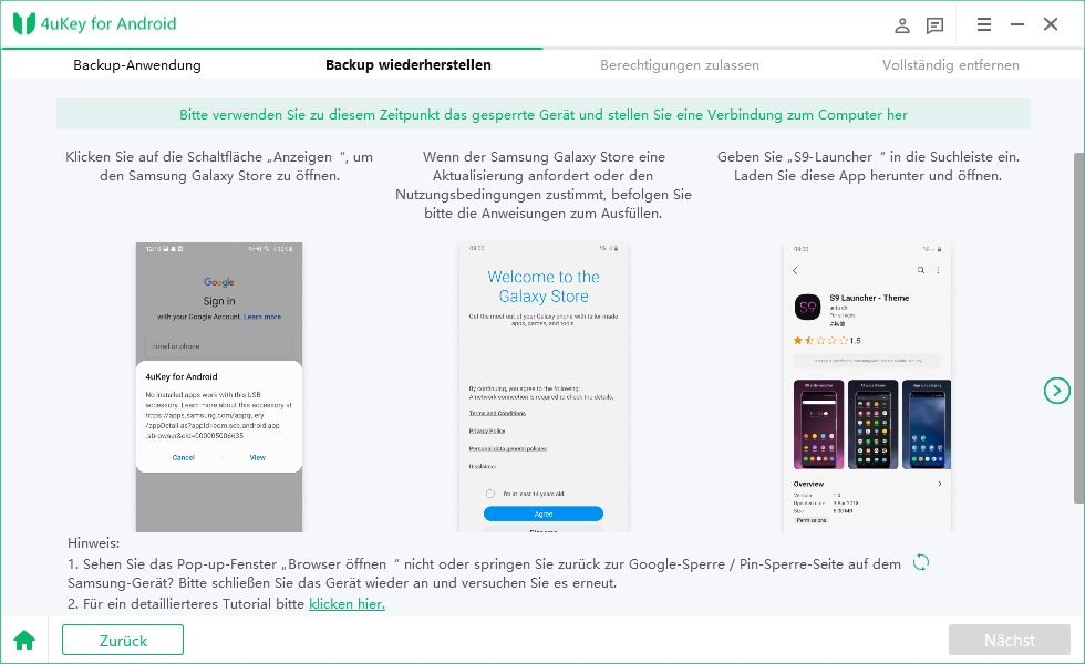 open samsung galaxy store