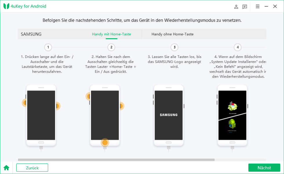 Unlock broken screen Android Tenorshare 4uKey for Android