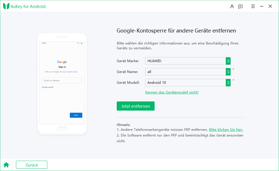 huawei android 10 frp bypass