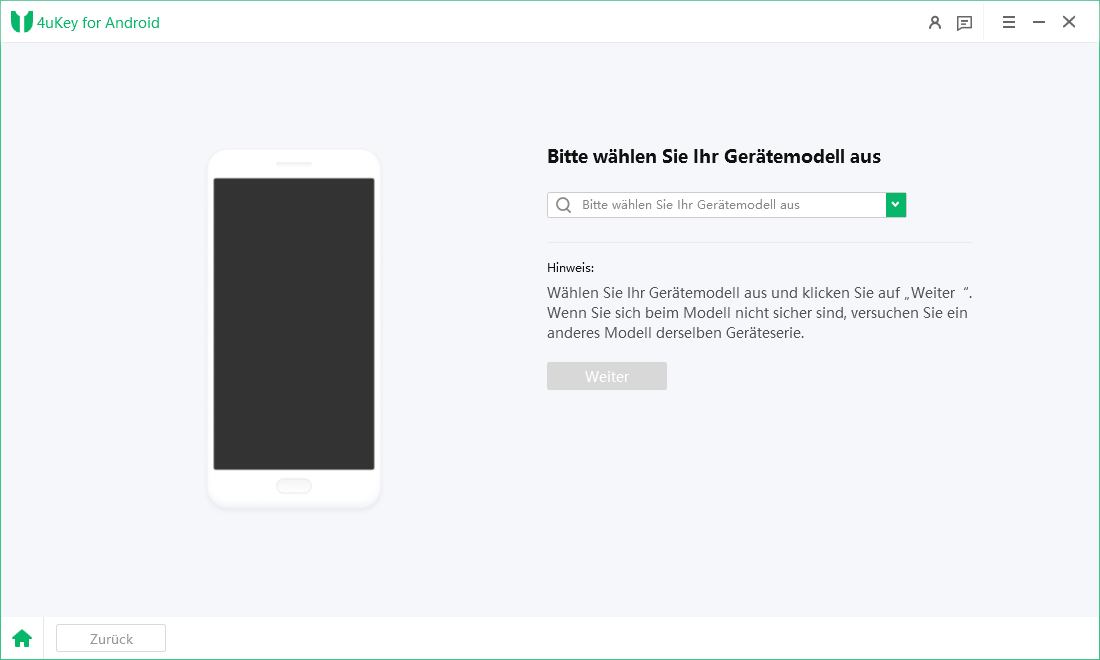 select samsung device model