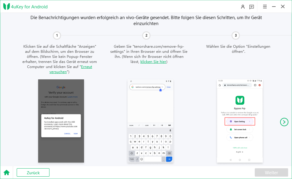 Bildschirm entsperren