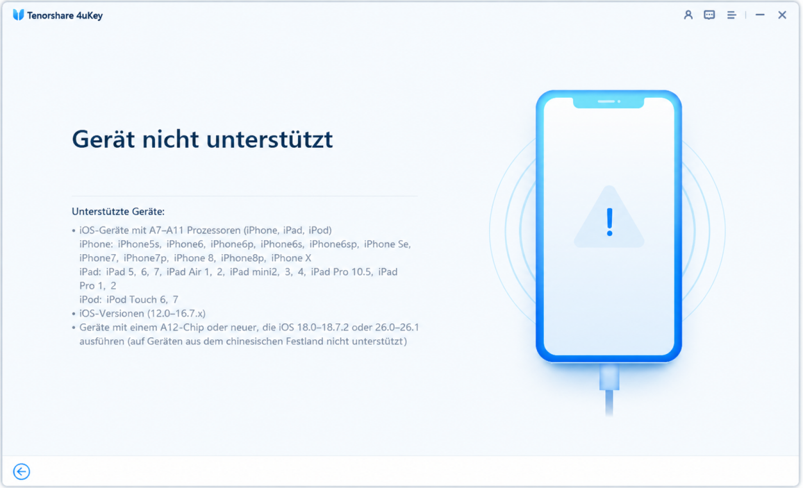 Neue Ein-Klick-Methode von 4uKey