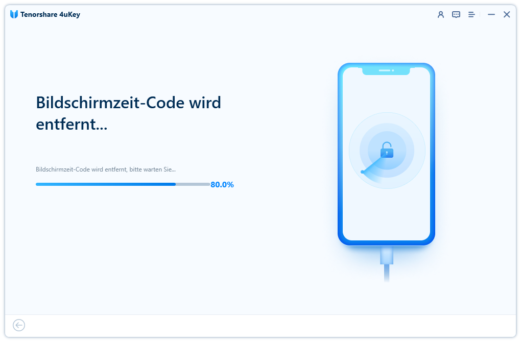 Entfernen des Bildschirmzeit-Codes