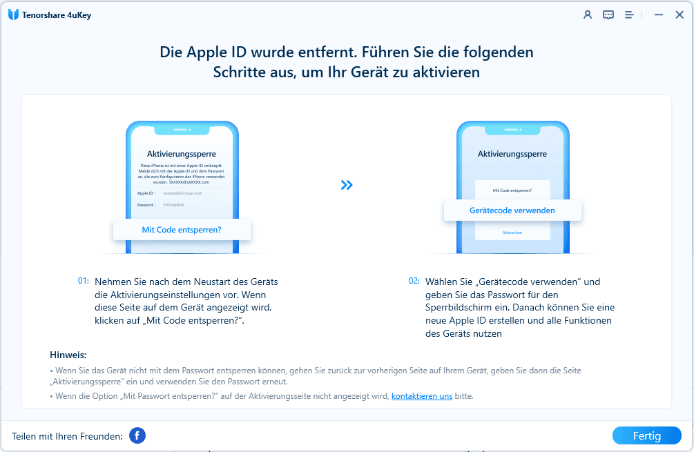 set up iphone after removing apple id