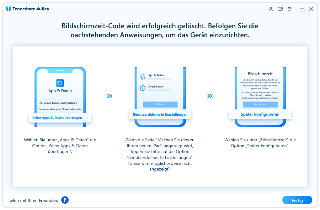 Bildschirmzeit einrichten