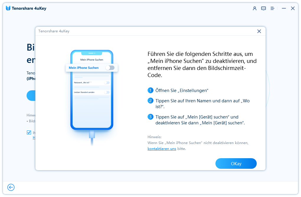 Mein iPhone suchen zu deaktivieren