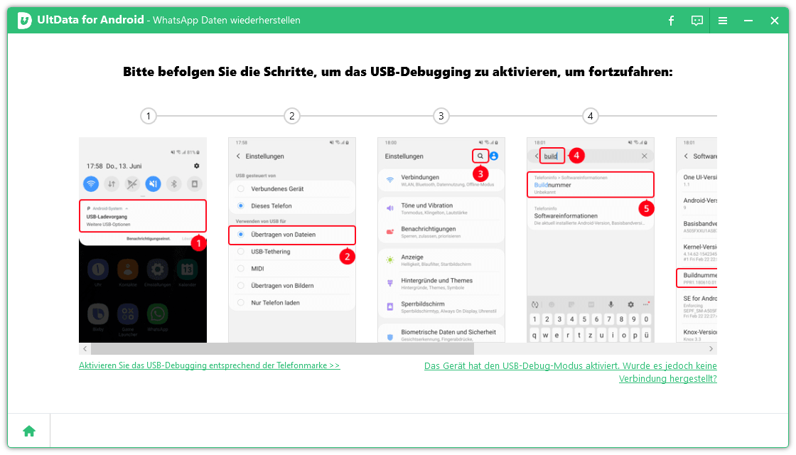 enable usb debugging