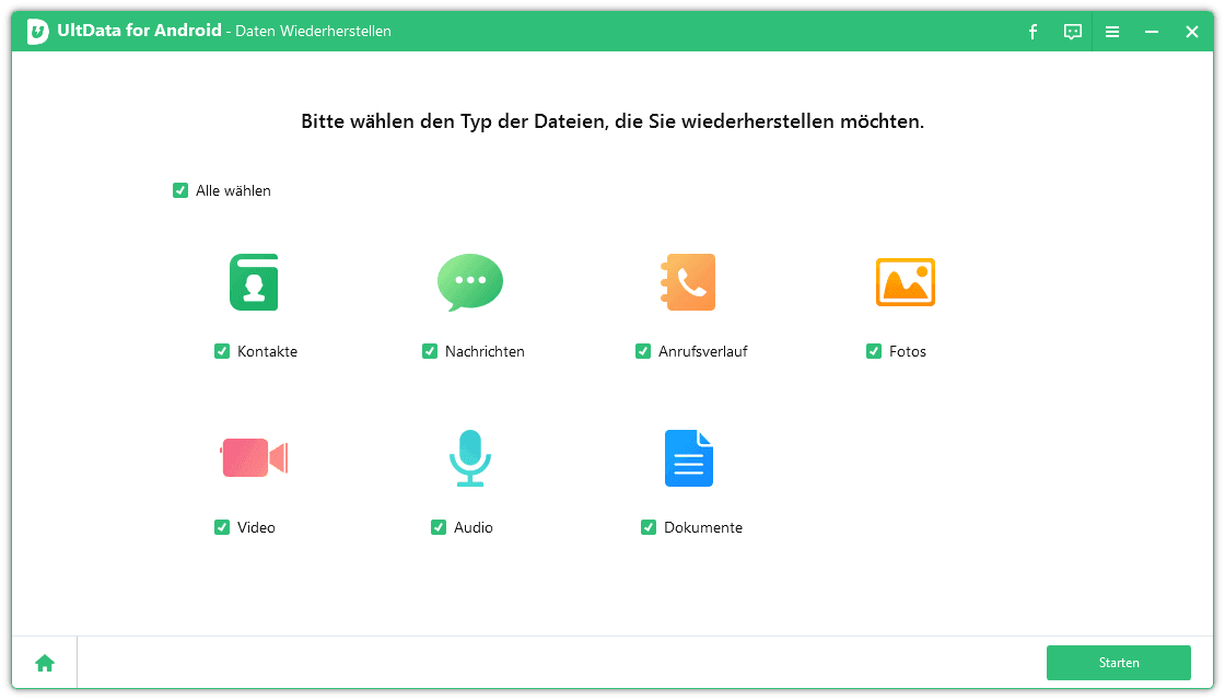 select file type on ultdata