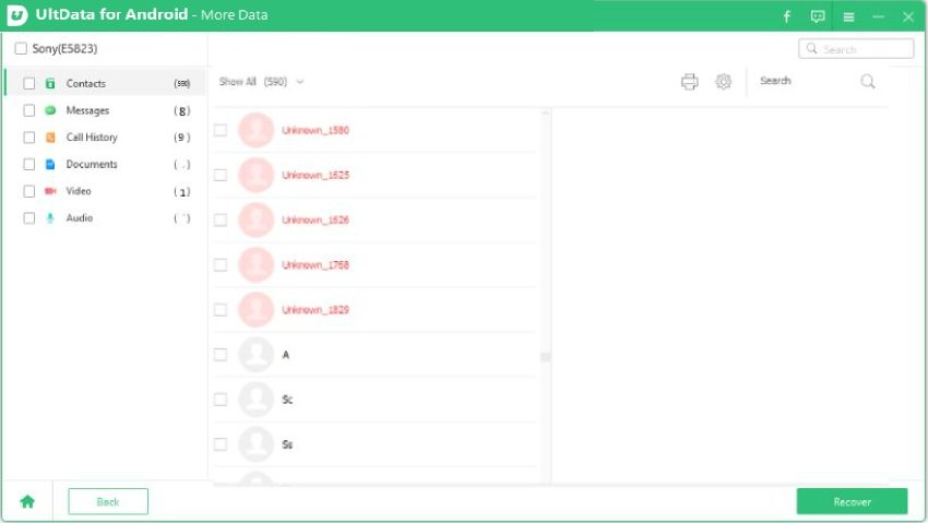 preview scanned data