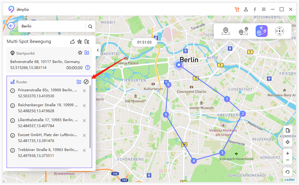expand the route option