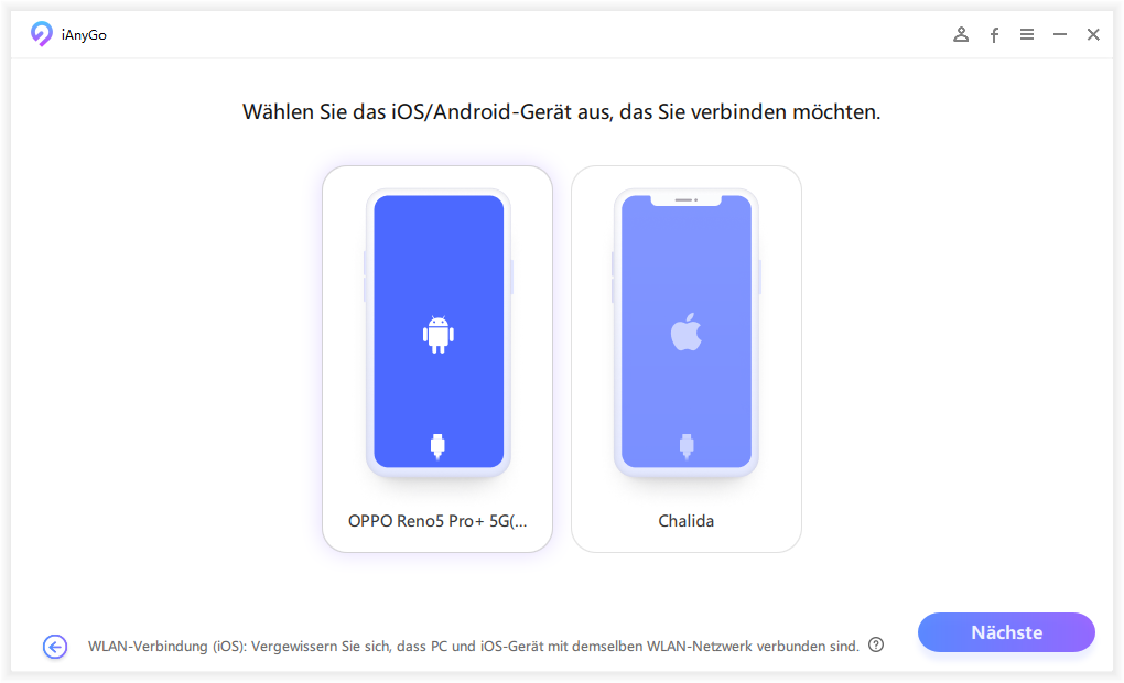 select device to be connected