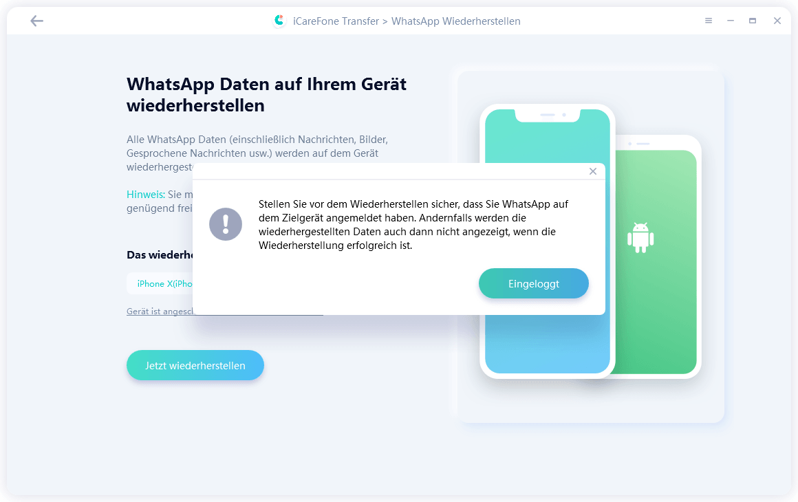 whatsapp von android auf iphone übertragen