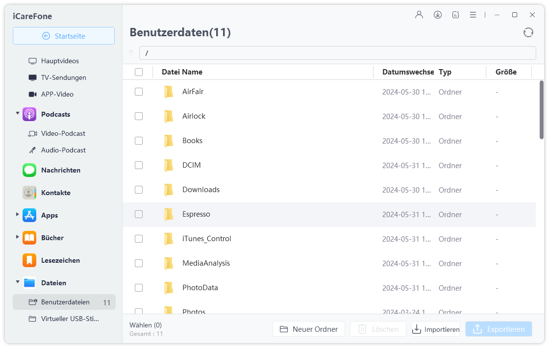 manage iPhone data