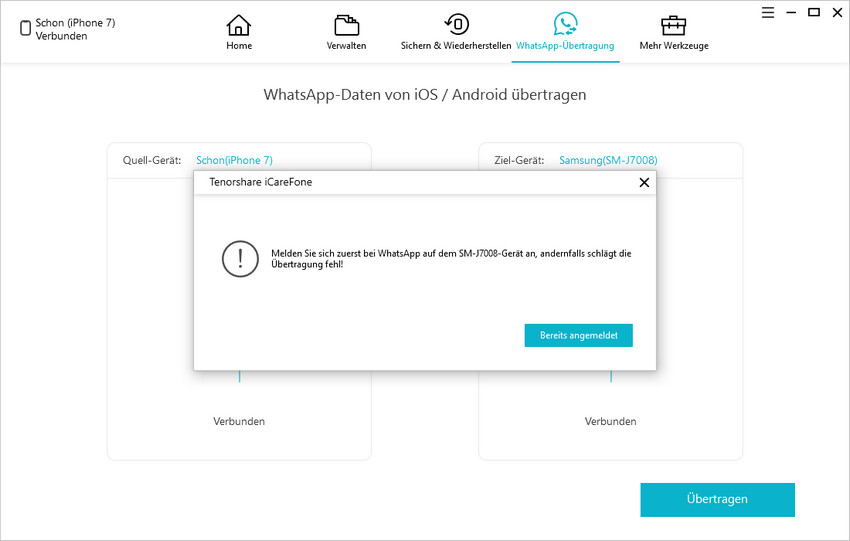 whatsapp sicher einzutreten