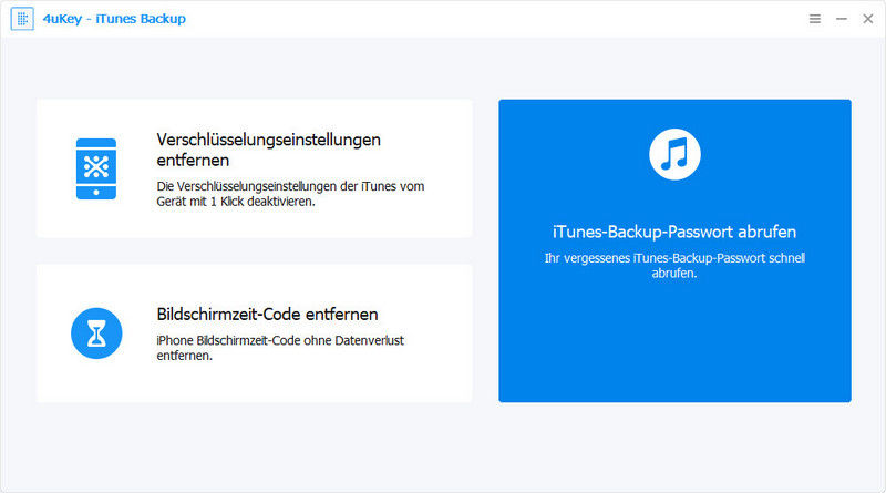 iTunes-Backup-Passwort wiederherstellen