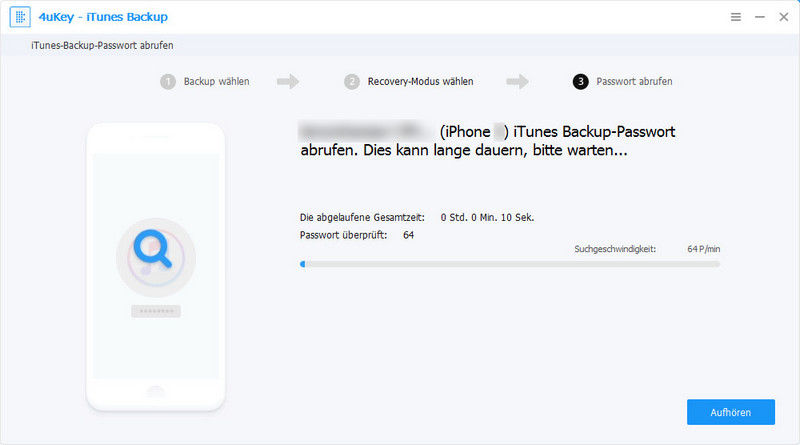 iTunes-Backup-Passwort wiederherstellen