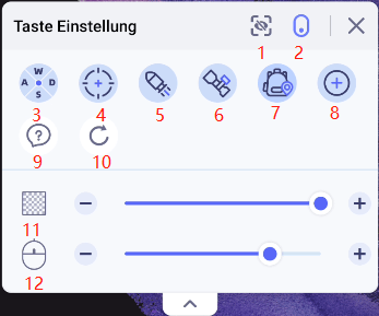 game keyboard key settings