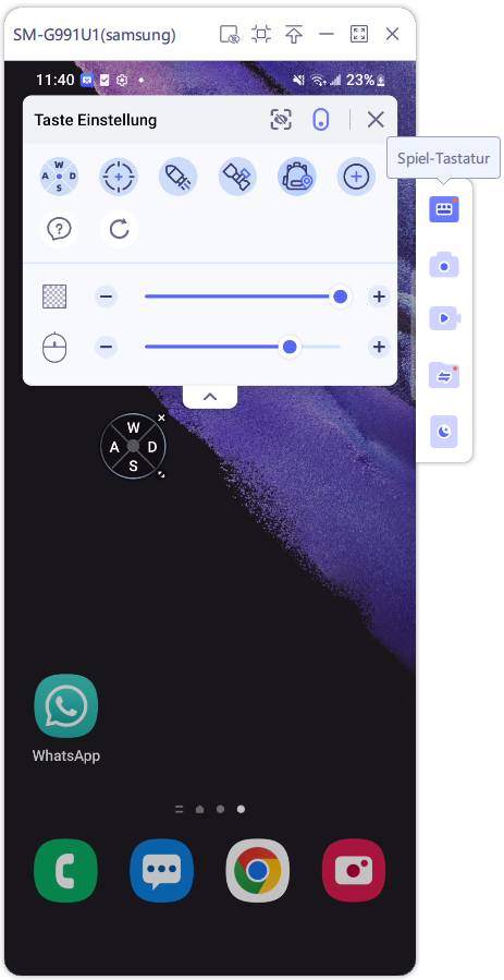 joystick settings
