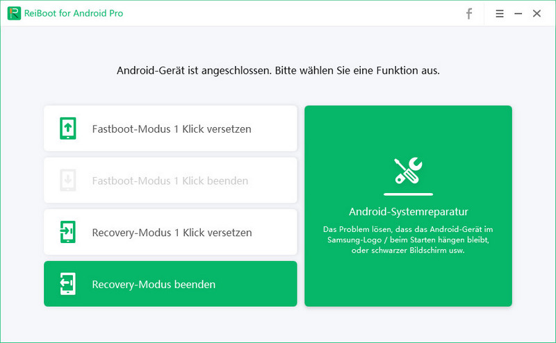 Recovery Mode mit ReiBoot for Android verlassen