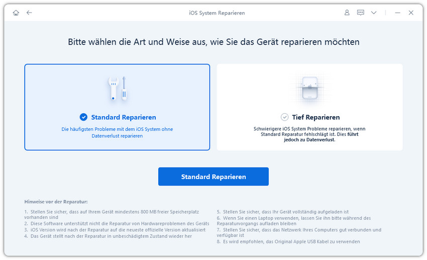 bild in bild modus funktioniert nicht tenorshare reiboot