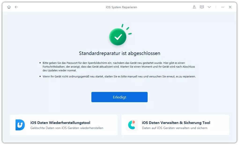iOS-Systemfehler - Tenorshare ReiBoot verwenden