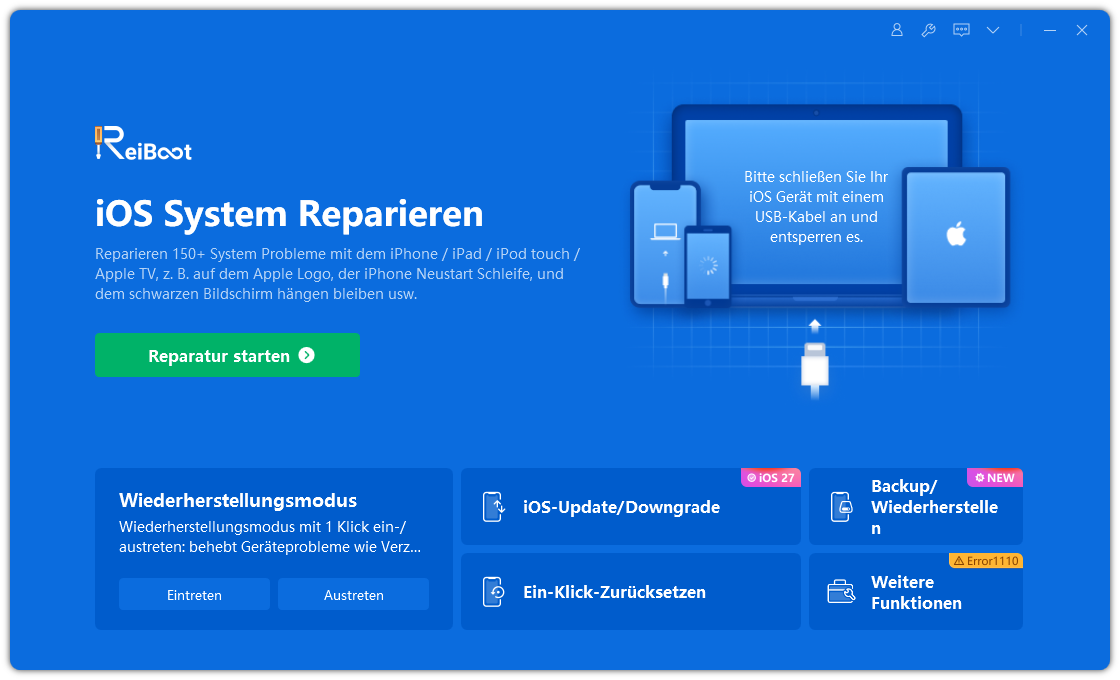 reiboot widerherstellungsmodus