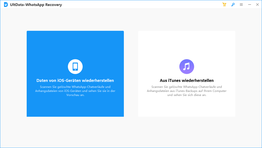 recover data from ios devices - Ultdata WhatsApp Recovery-guide