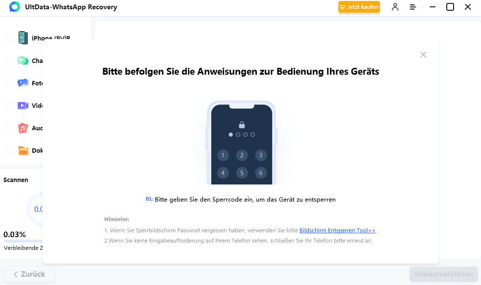 trust device - UltData WhatsApp Recovery guide