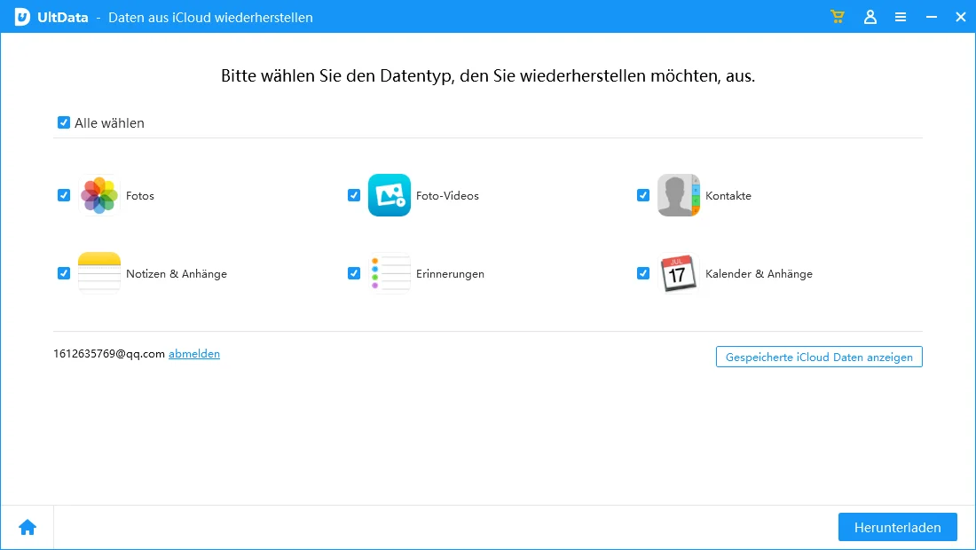 Klicken Sie auf den Download-Button
