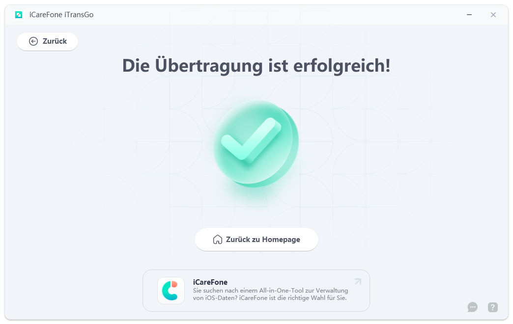 android to iphone transfer completed