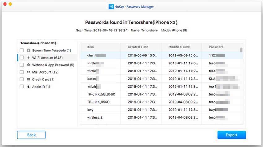 WLAN-Passwort für den Apple iCloud-Schlüsselbund