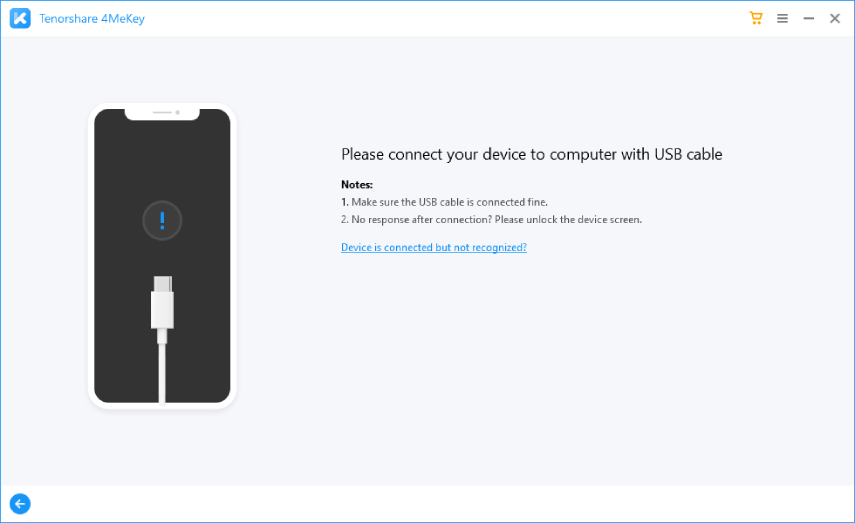 connect device- 4MeKey guide