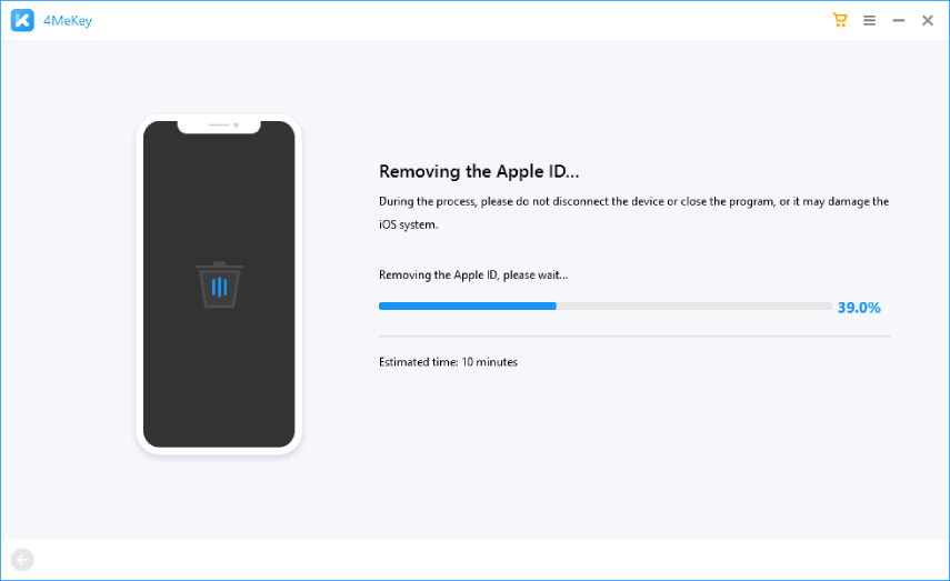 removing apple id - 4MeKey guide