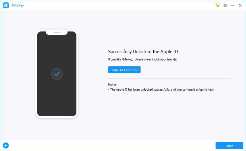 removed apple id - 4MeKey guide