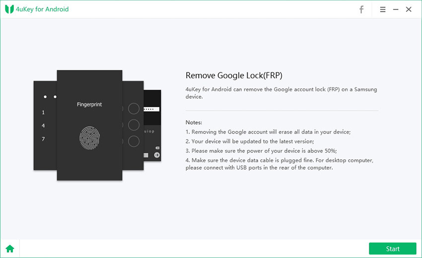 starten zu entfernen google lock