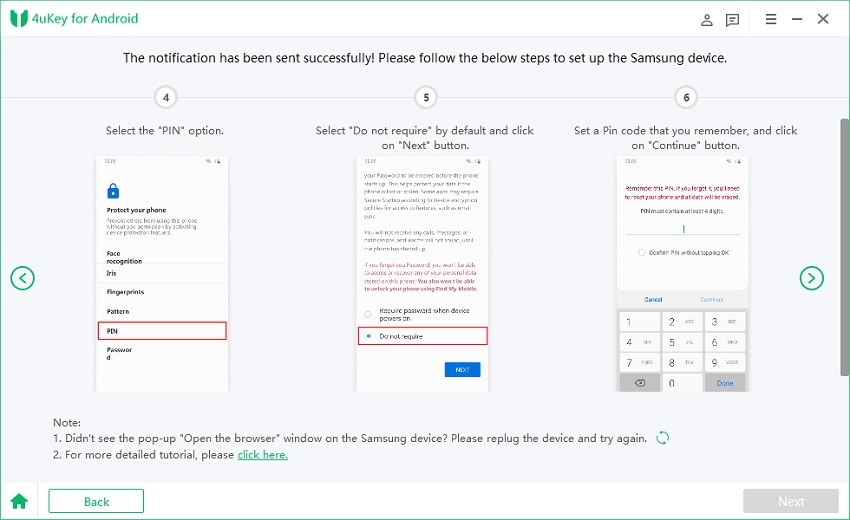 set up screen unlock pin tenorshare 4ukey for android