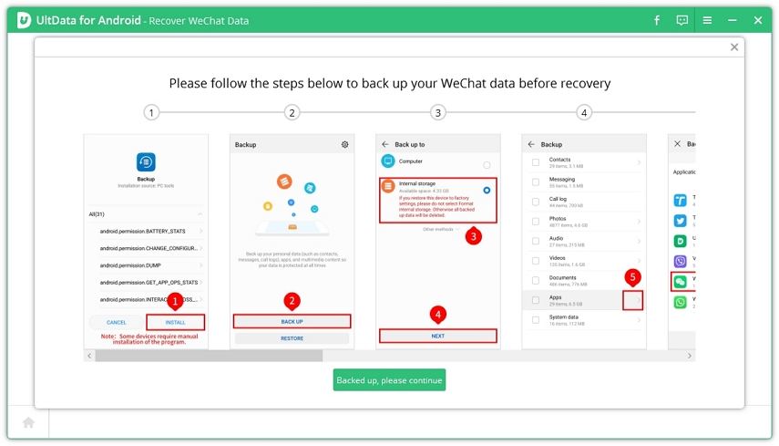 wie man gelöschten Wechat-Chatverlauf auf Android wiederherstellt