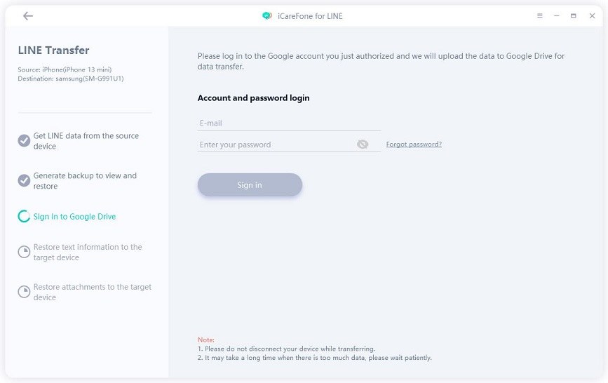 icarefone for line guide - sign in to Google Drive