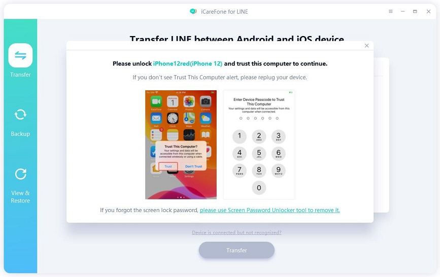 icarefone for line guide - trust computer