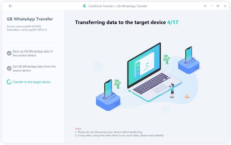 transfer Android GB WhatsApp to Android WhatsApp