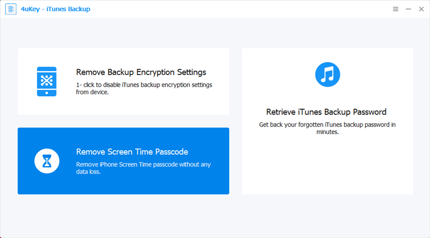 open - 4ukey itunes backup
