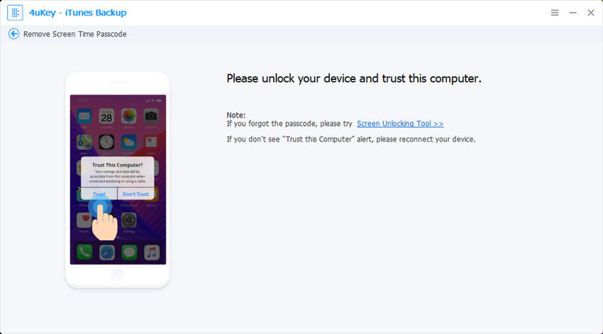 trust iphone - 4ukey itunes backup