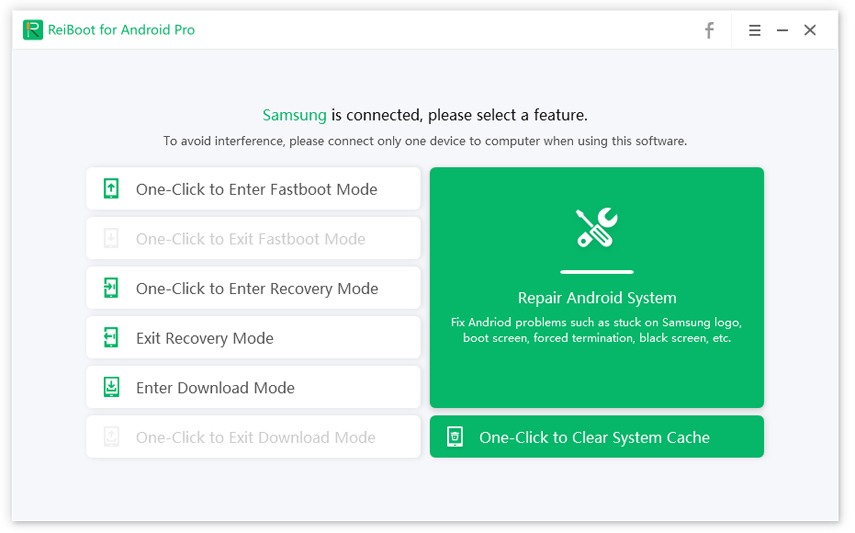 Tenorshare ReiBoot for Android with Clear System Cache feature - guide