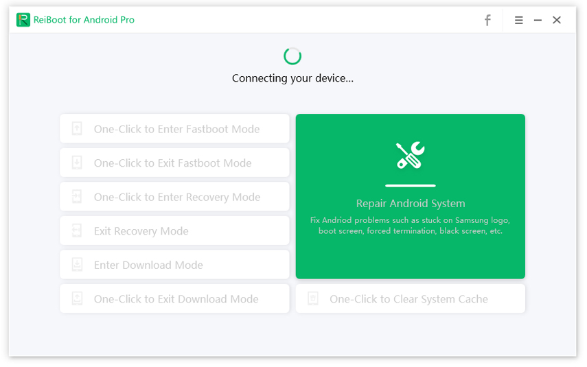 connecting your device when entering download mode with tenorshare reiboot for android