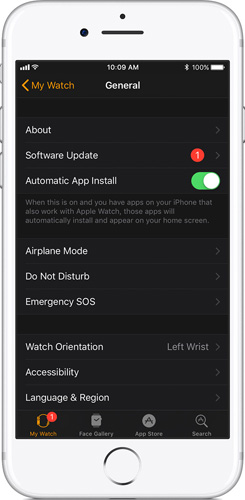 iwatch stuck on apple logo