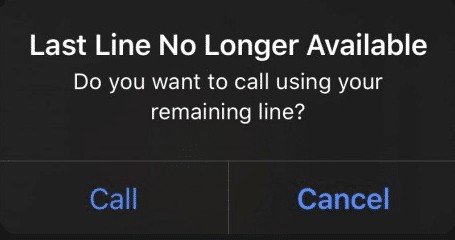 last line no longer available